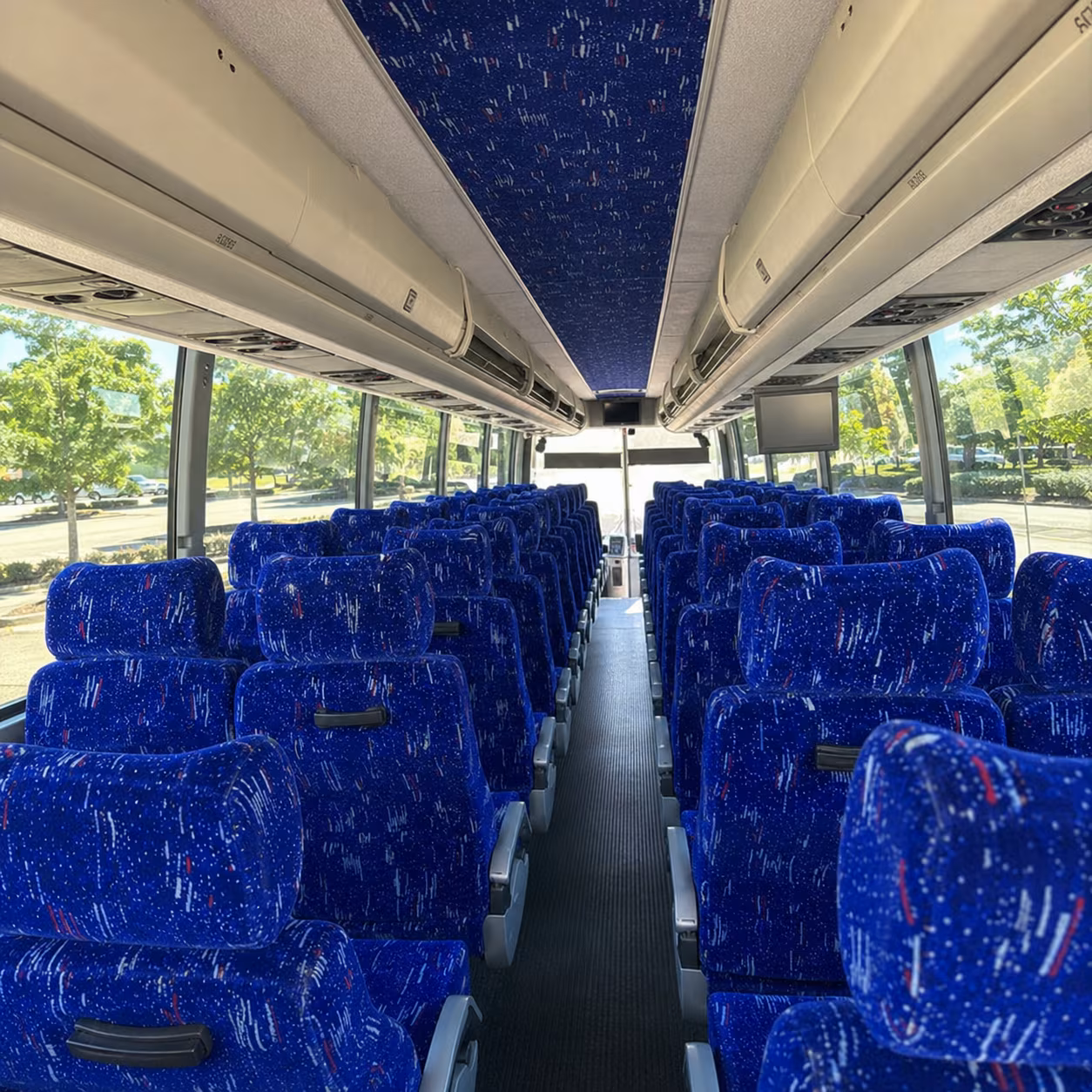 40-56 Passenger Charter Bus Inside