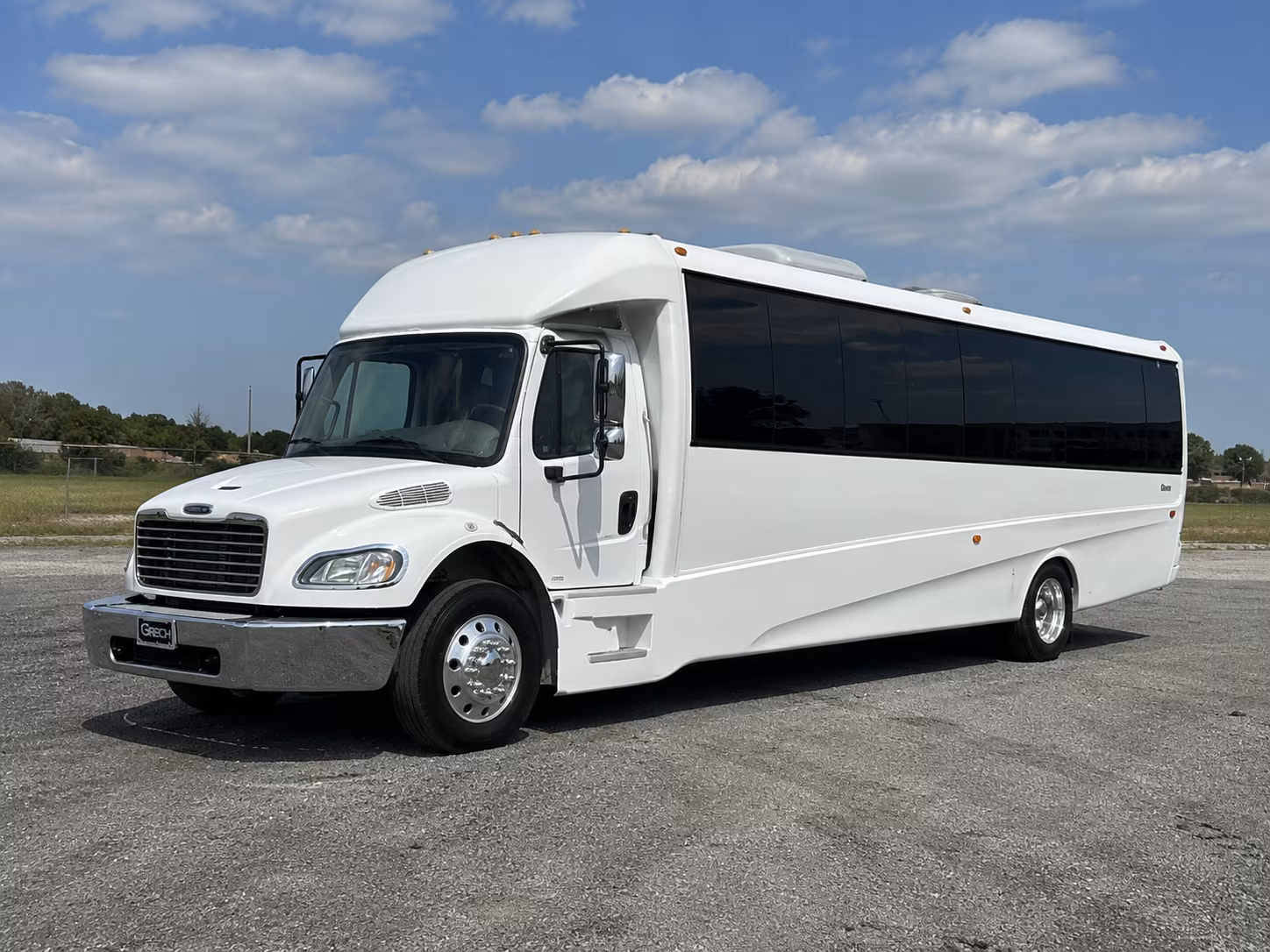 Palmdale Private Event Transportation party bus exterior