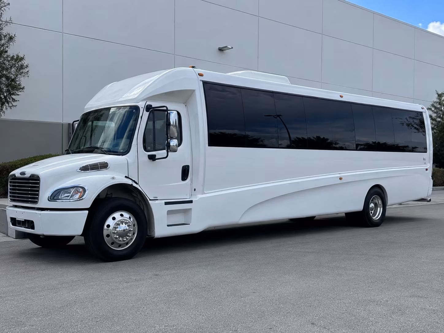 Palmdale Private Event Transportation party bus exterior