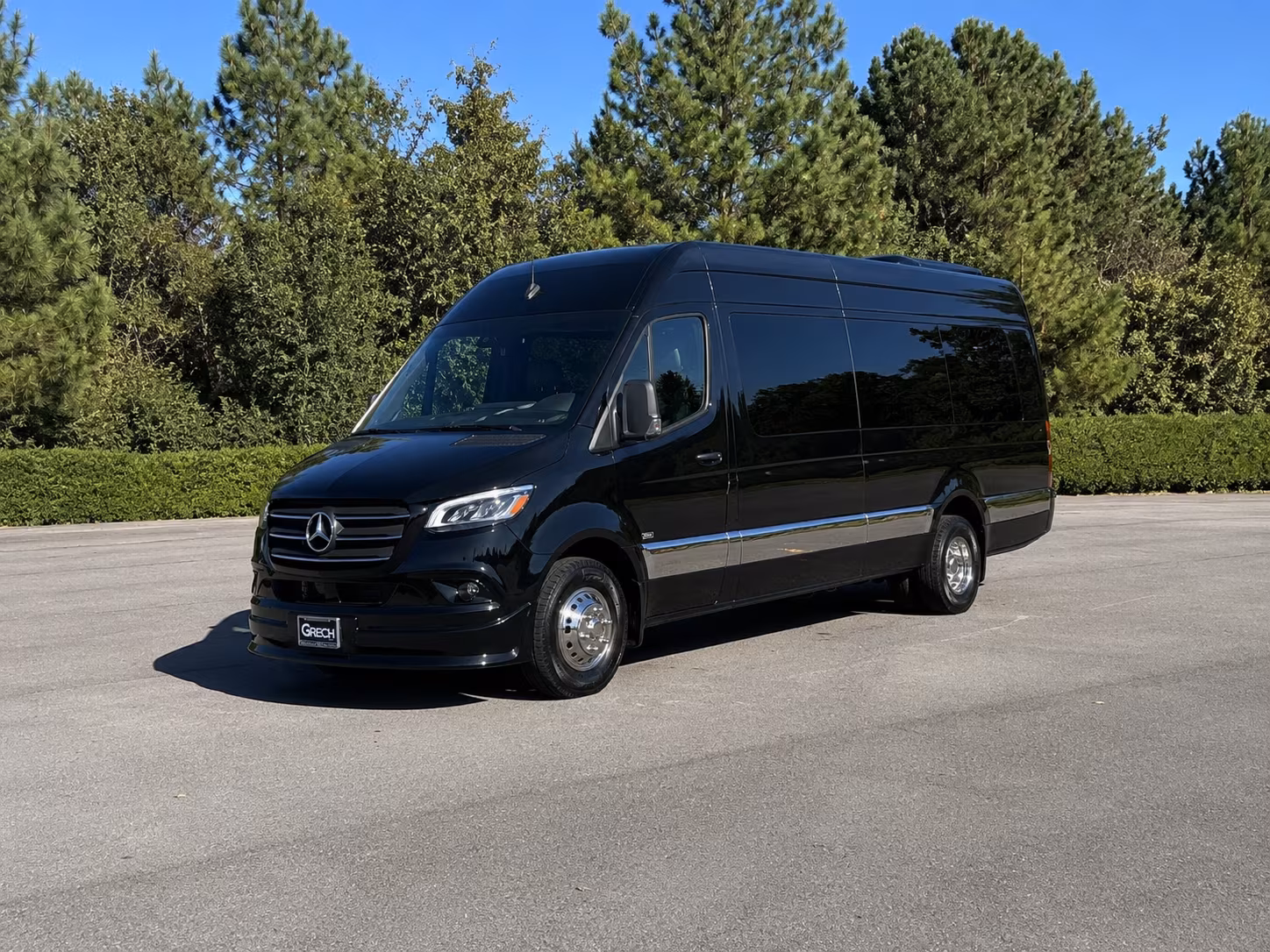 Palmdale School Event Transportation party bus exterior