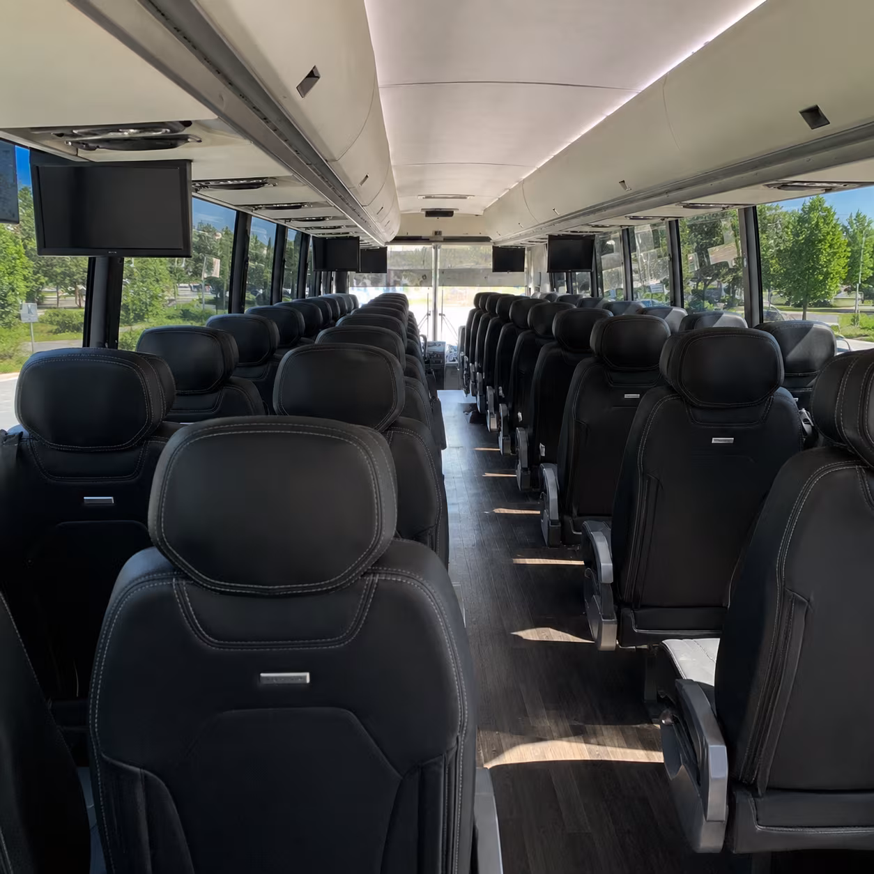 Palmdale School Event Transportation party bus exterior