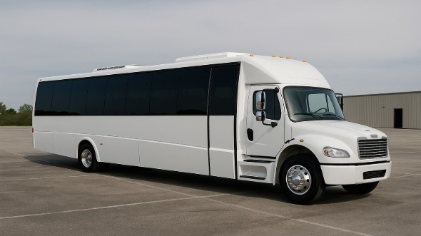 Exterior of Palmdale Party Bus Company's 28 Passenger Party Bus in Palmdale
