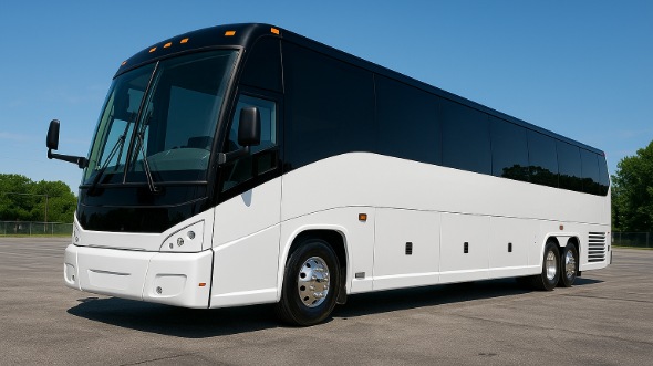 Exterior of Charter Bus Company Glendale's 40 Passenger Party Bus in Glendale