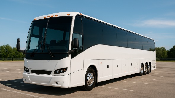 Exterior of Charter Bus Company Palmdale's 45 Passenger Charter Bus in Palmdale