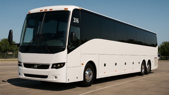 Exterior of Charter Bus Company Palmdale's 46 Passenger Charter Bus in Palmdale