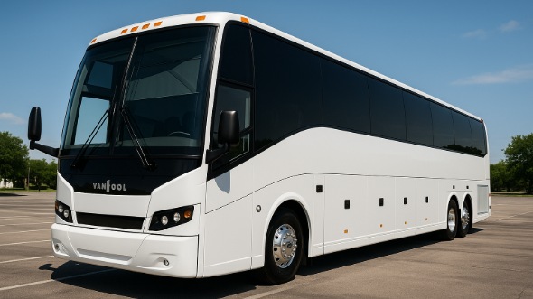 Exterior of Charter Bus Company Palmdale's 48 Passenger Charter Bus in Palmdale