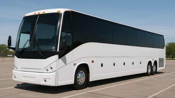 Exterior of Charter Bus Company Los Angeles's 50 Passenger Party Bus in Los Angeles