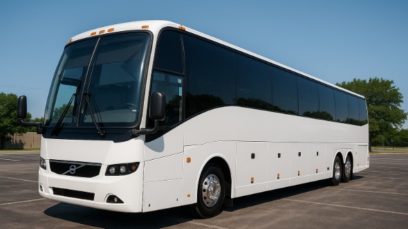 Exterior of Charter Bus Company Thousand Oaks's 50 Passenger Party Bus in Thousand Oaks