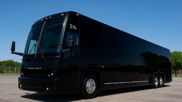 Exterior of Charter Bus Company Palmdale's 51 Passenger Charter Bus in Palmdale