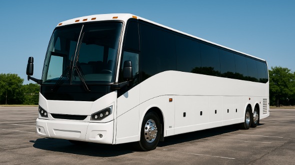 Exterior of Charter Bus Company Palmdale's ADA Charter Bus in Palmdale