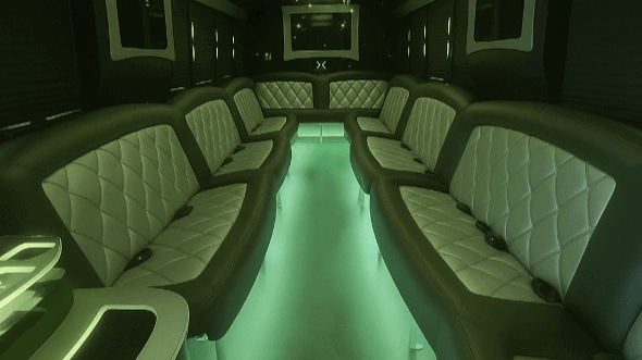 palmdale 30 passenger party bus inside